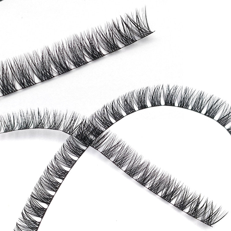 3D Fluffy Cluster False Lashes Premade Volume Fans Individual Eyelash Segmented Lashes Natural Fake Lash Extensions