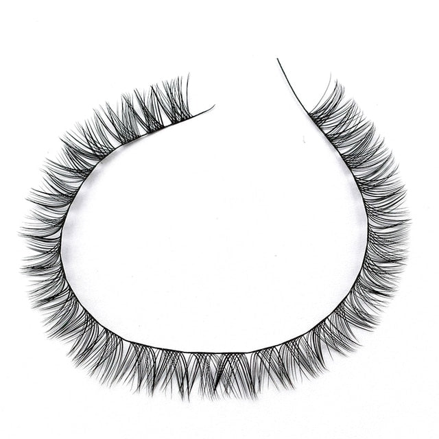 3D Fluffy Cluster False Lashes Premade Volume Fans Individual Eyelash Segmented Lashes Natural Fake Lash Extensions