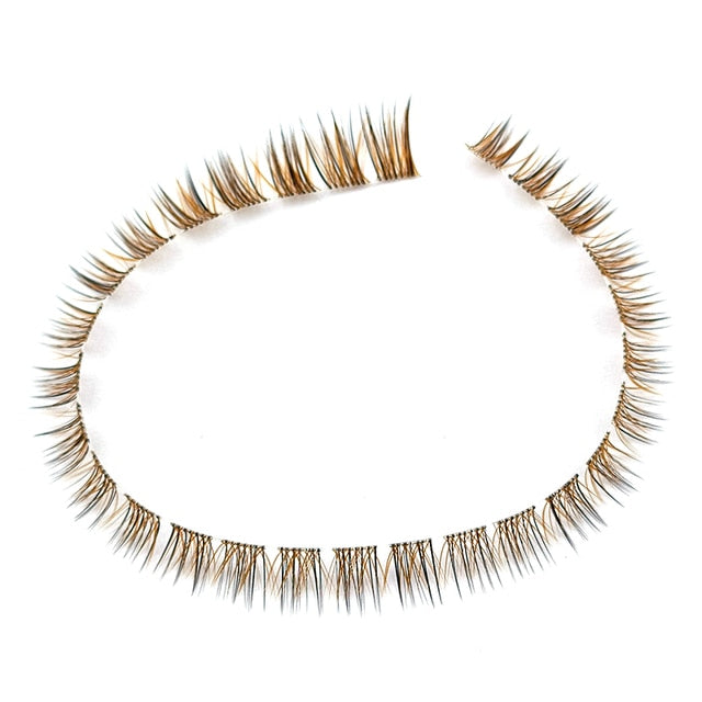 3D Fluffy Cluster False Lashes Premade Volume Fans Individual Eyelash Segmented Lashes Natural Fake Lash Extensions